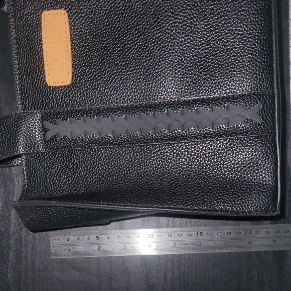 Leather handbag-black - Picture 3 of 4